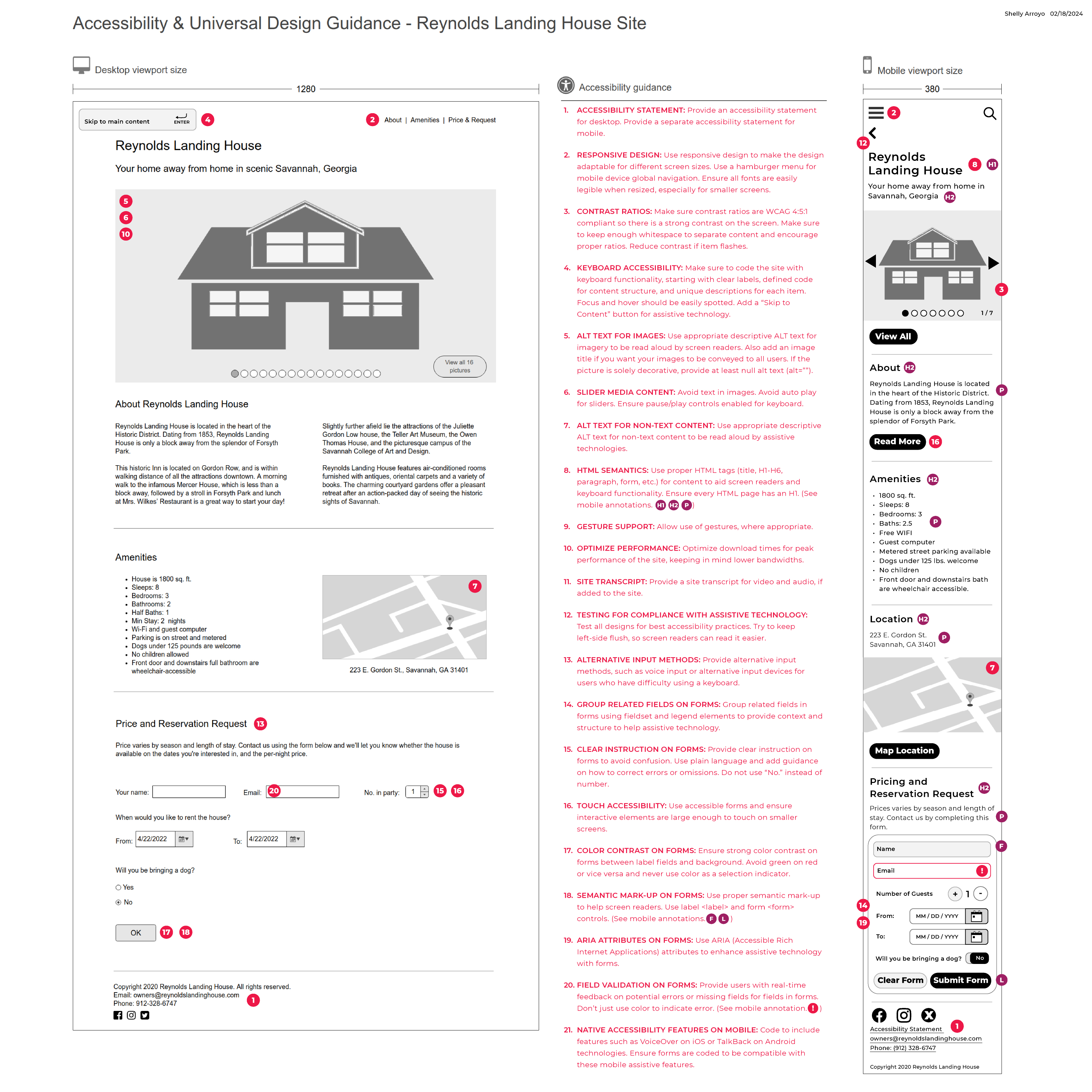 B&B Accessibility Evaluation PDF