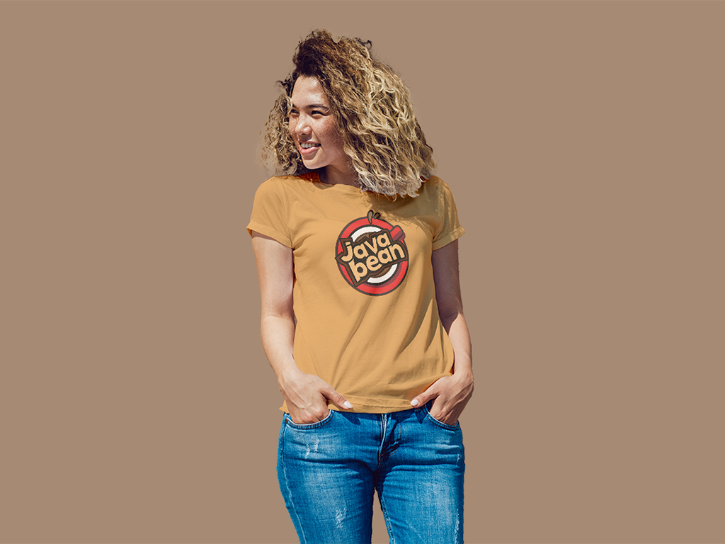 Java Bean Branding T-Shirt Mock-Up