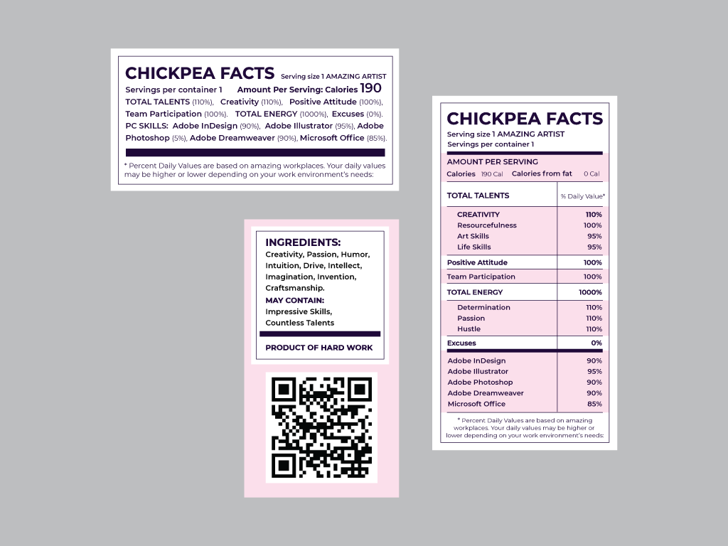 Mama Chickpea Labels Close-Up