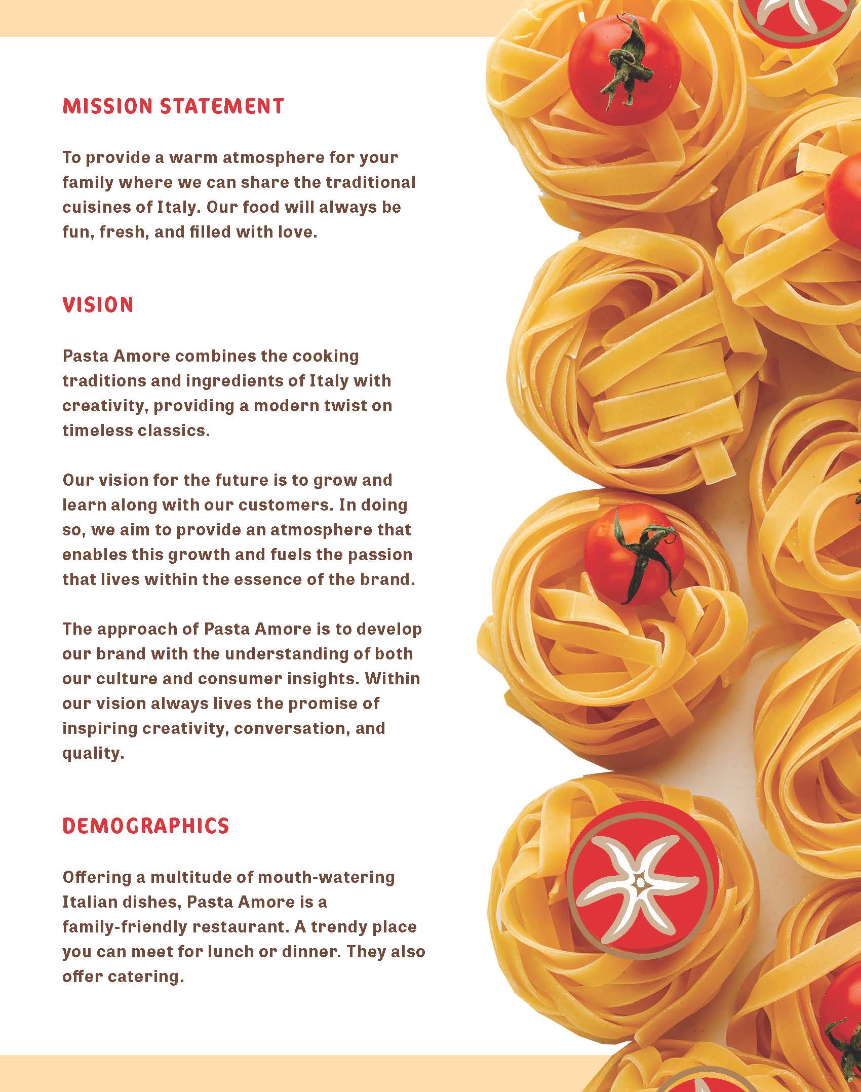 Pasta Amore Brand Style Guide 2