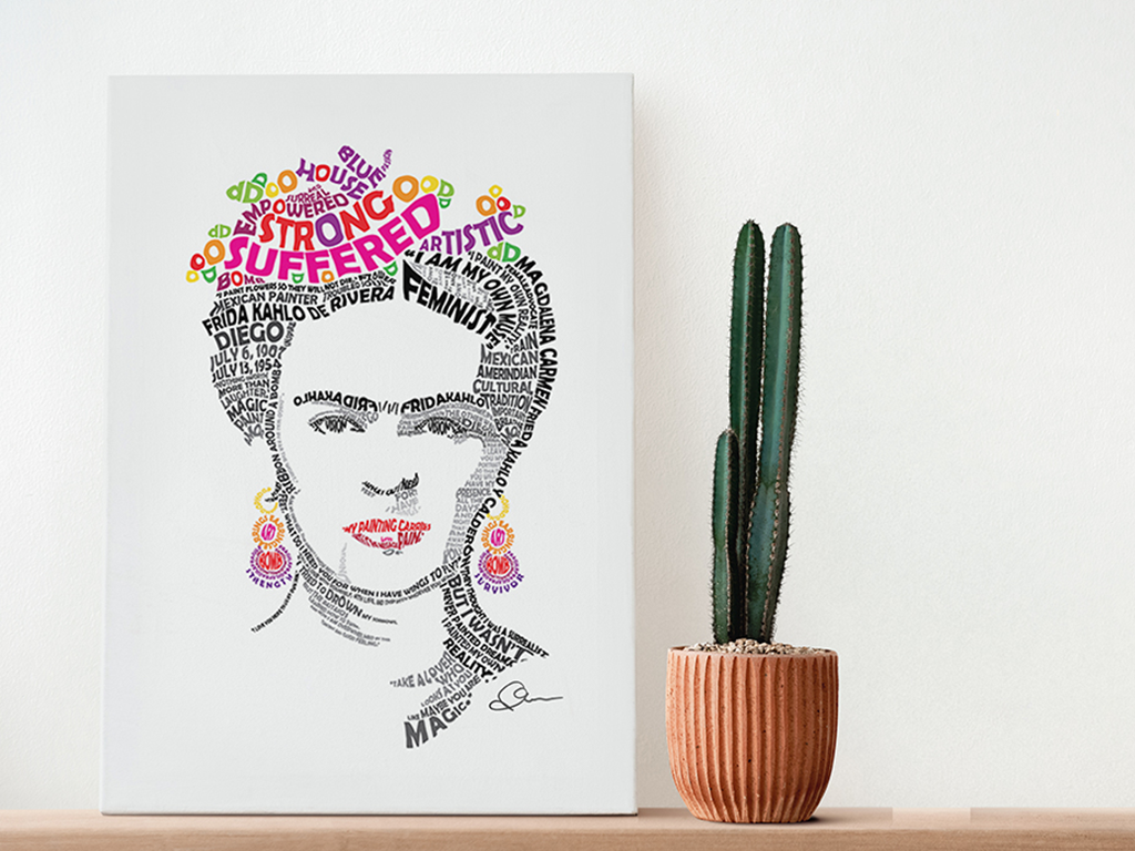 Frida Kahlo Canvas Mock-Up