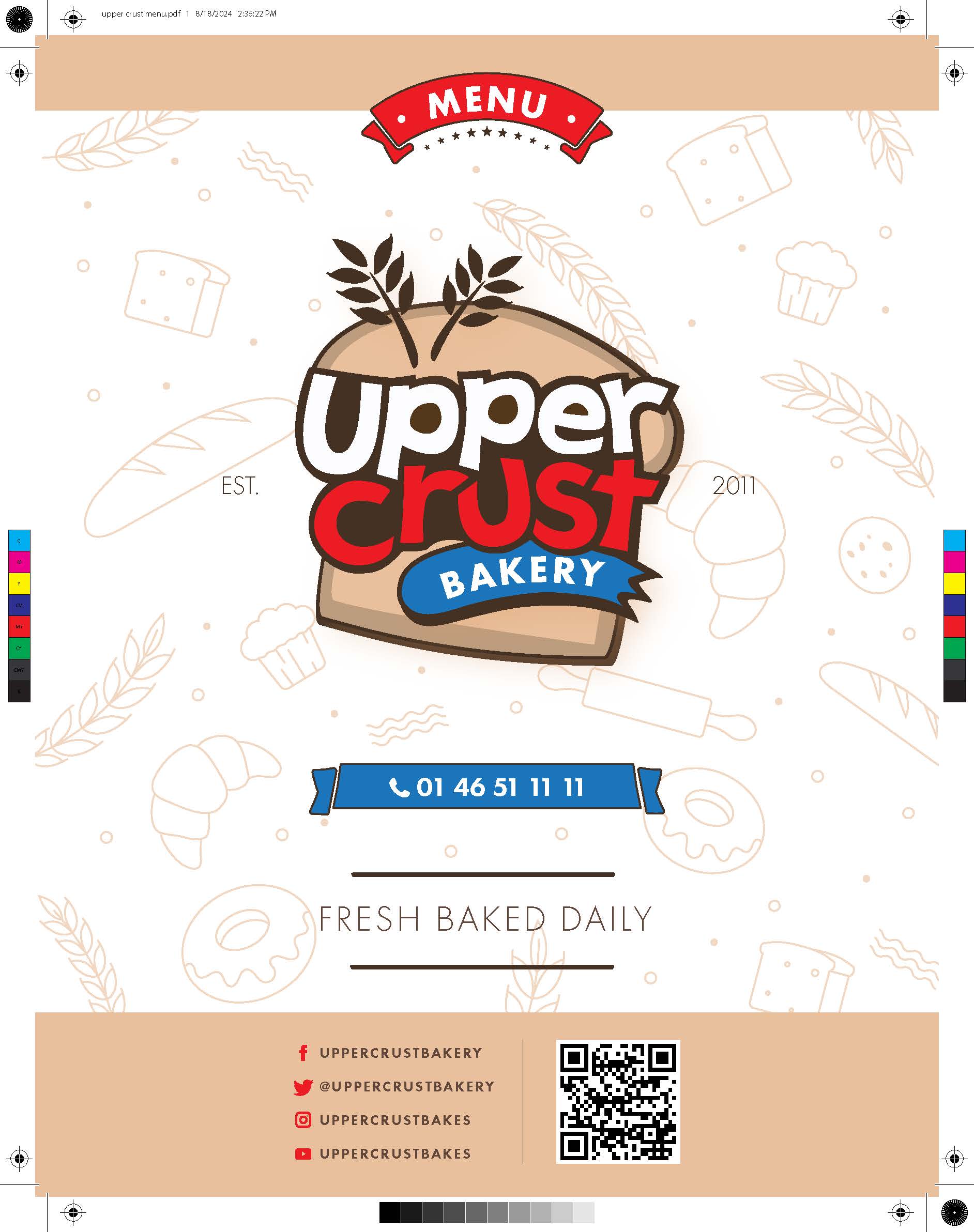 Upper Crust Menu 1